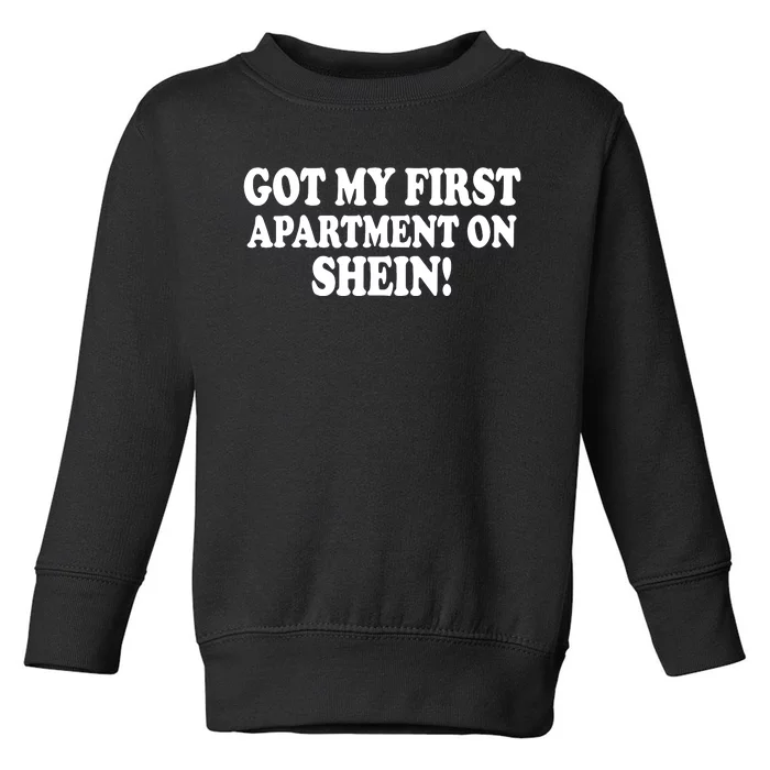 Got My First Apartment On Shein Toddler Sweatshirt