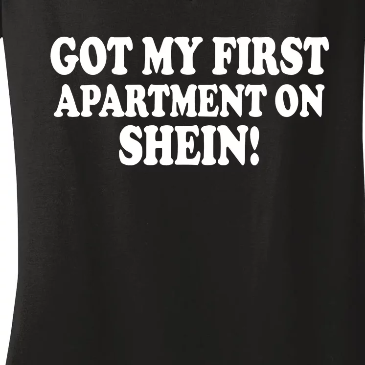 Got My First Apartment On Shein Women's V-Neck T-Shirt