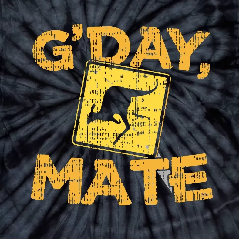 Gday Mate Funny Australia Kangaroo Tie-Dye T-Shirt