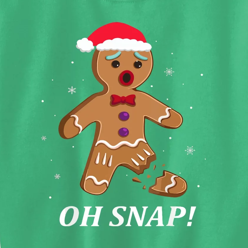 Gingerbread Man Funny Xmas Oh Snap Christmas Cookie Costume Baking Team Gift Kids Sweatshirt