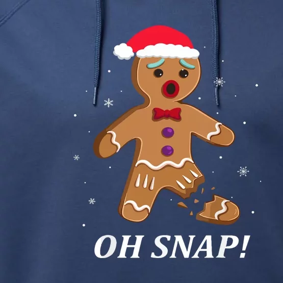 Gingerbread Man Funny Xmas Oh Snap Christmas Cookie Costume Baking Team Gift Performance Fleece Hoodie