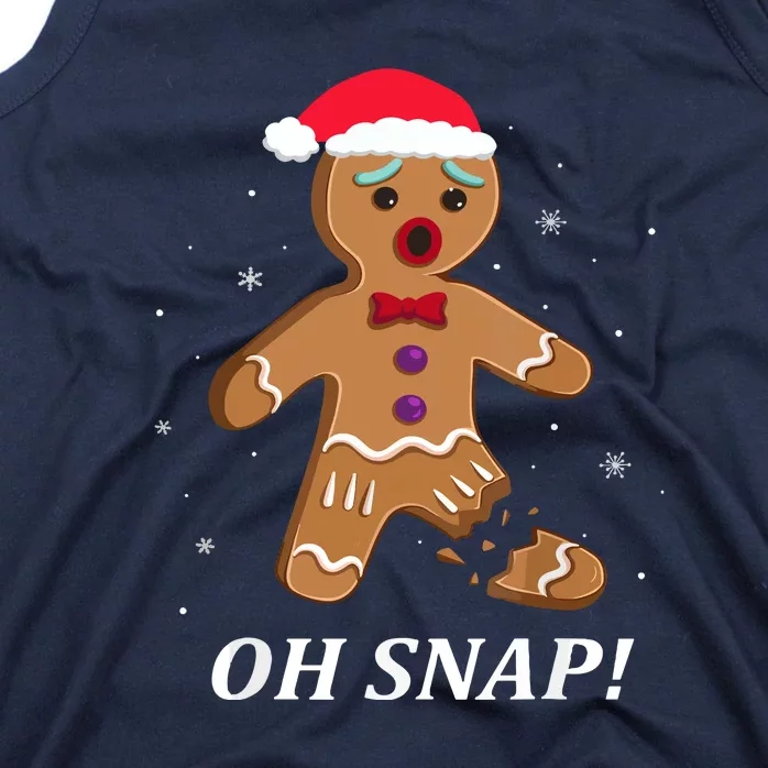 Gingerbread Man Funny Xmas Oh Snap Christmas Cookie Costume Baking Team Gift Tank Top