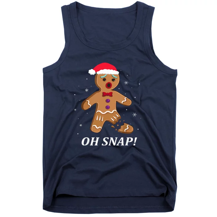 Gingerbread Man Funny Xmas Oh Snap Christmas Cookie Costume Baking Team Gift Tank Top