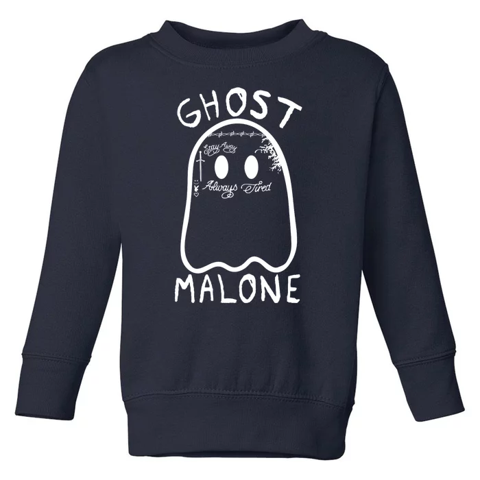 Ghost Malone Funny Halloween Parody Toddler Sweatshirt