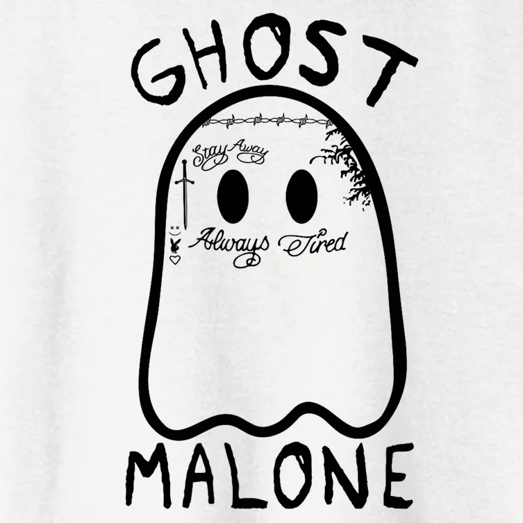 Ghost Malone Funny Halloween Parody Women's Crop Top Tee