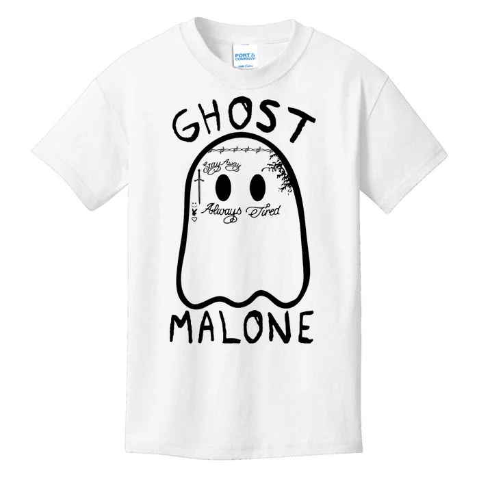 Ghost Malone Funny Halloween Parody Kids T-Shirt