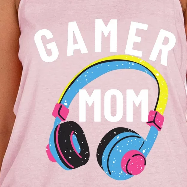 Gamer Mom For Mom Who Loves Gaming And Video Games Christmas Gift Women's Knotted Racerback Tank