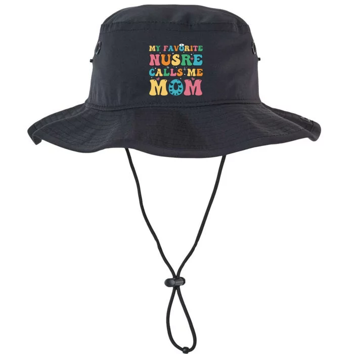 Groovy My Favorite Nurse Calls Me Mom Cute Flowers Nurse Mom Gift Legacy Cool Fit Booney Bucket Hat