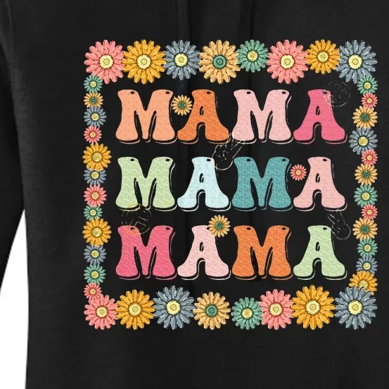 Groovy Mama Family Matching MotherS Day Party Women's Pullover Hoodie