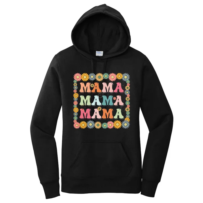 Groovy Mama Family Matching MotherS Day Party Women's Pullover Hoodie