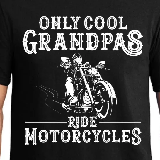 Grandpa Motorcycle Funny Cool Grandpas Ride Motorcycles Funny Gift Pajama Set