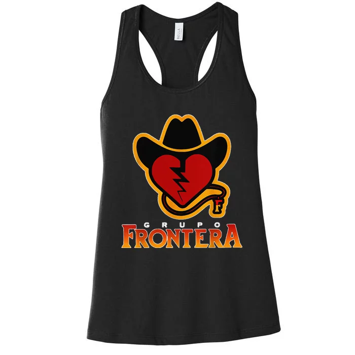 Grupo Mexican Frontera Border Band Music Musica Mexico Women's Racerback Tank