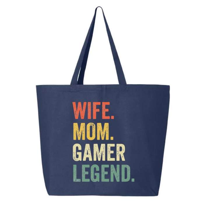 Gamer Mom Funny Wife Mom Video Game Legend Mother's Day 25L Jumbo Tote