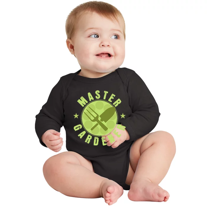 Gardening Master Gardener Baby Long Sleeve Bodysuit