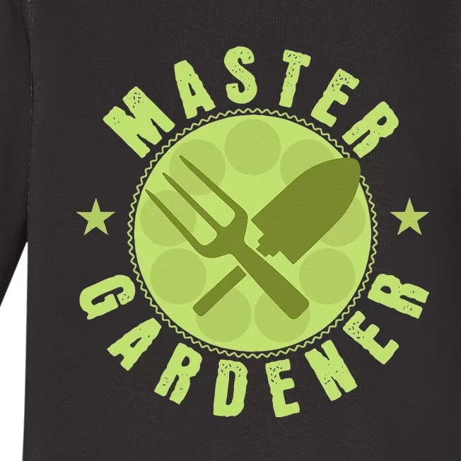 Gardening Master Gardener Baby Long Sleeve Bodysuit