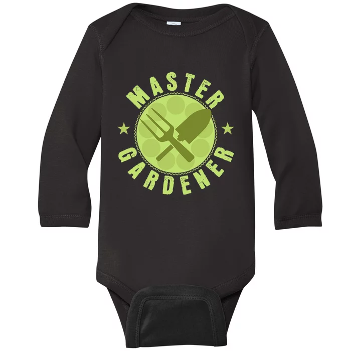 Gardening Master Gardener Baby Long Sleeve Bodysuit