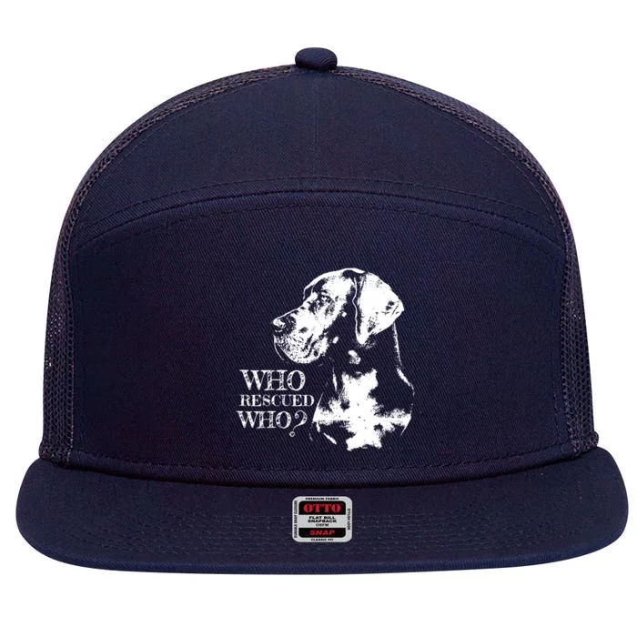 German Mastiff Great Dane Dog Breed 7 Panel Mesh Trucker Snapback Hat