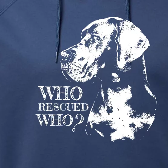 German Mastiff Great Dane Dog Breed Performance Fleece Hoodie