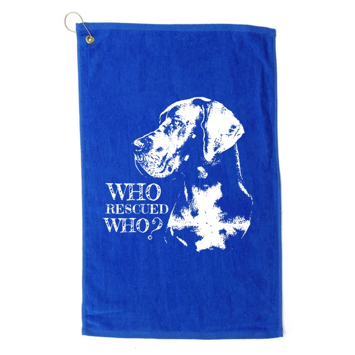 German Mastiff Great Dane Dog Breed Platinum Collection Golf Towel