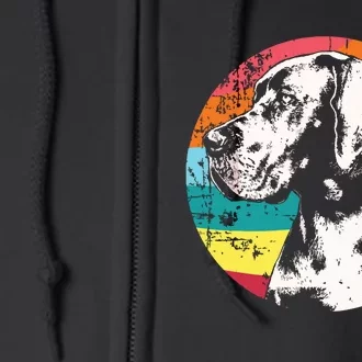 German Mastiff Great Dane Dog Breed Full Zip Hoodie