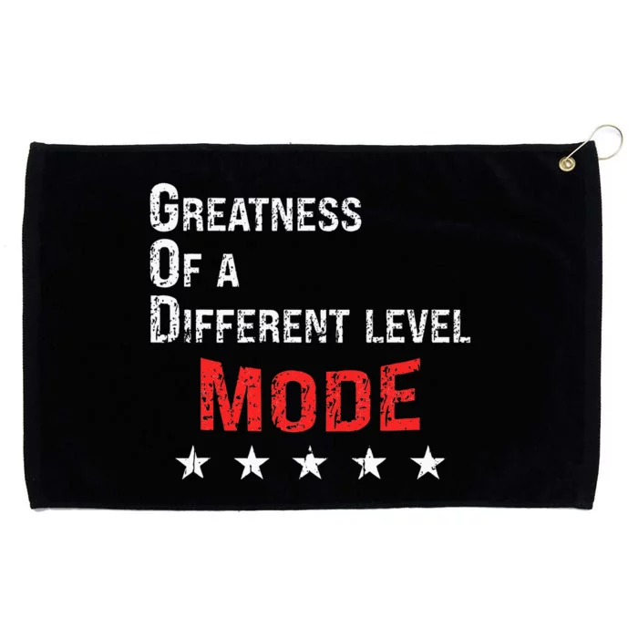 God Mode Greatness At A Different Level Grommeted Golf Towel