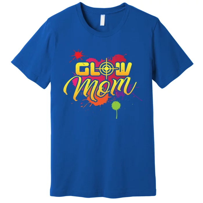 Glow Mom Gift Birthday Party Great Gift Paintball Premium T-Shirt