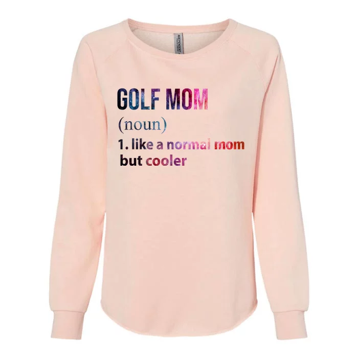 Golf Mom Womens California Wash Sweatshirt