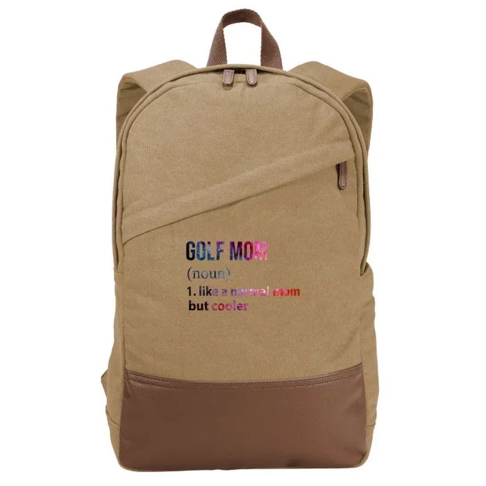 Golf Mom Cotton Canvas Backpack