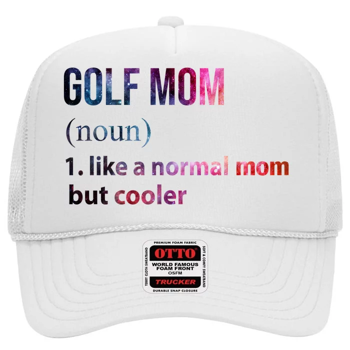 Golf Mom High Crown Mesh Trucker Hat