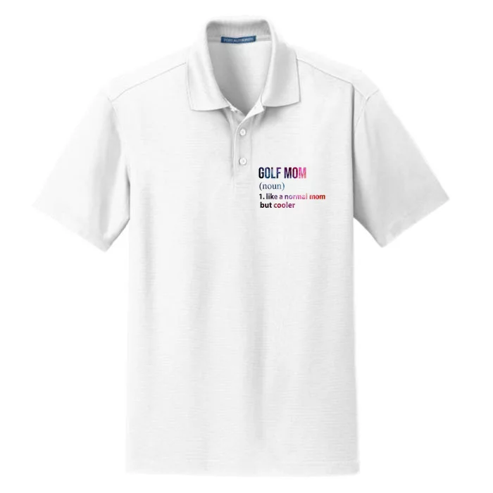 Golf Mom Dry Zone Grid Performance Polo