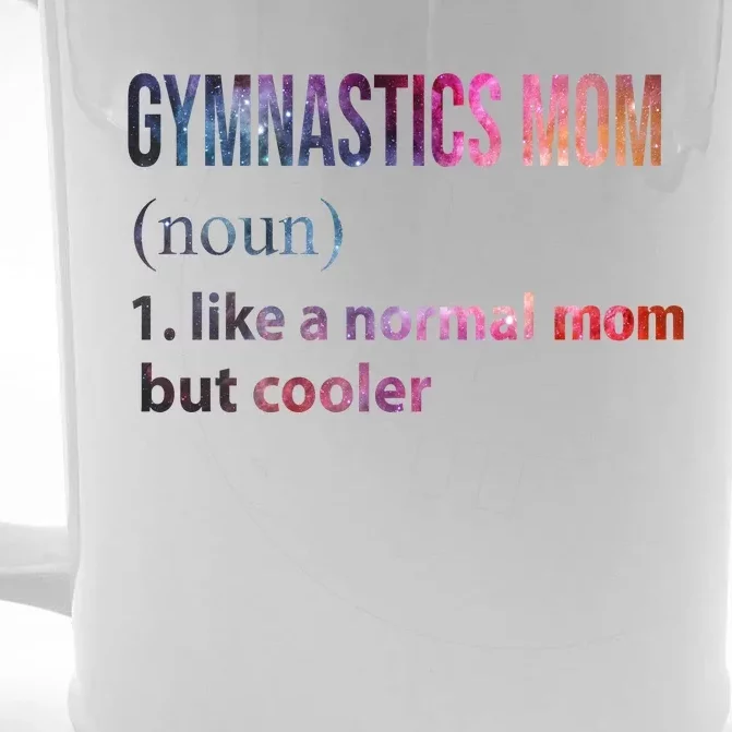 Gymnastics Mom Front & Back Beer Stein