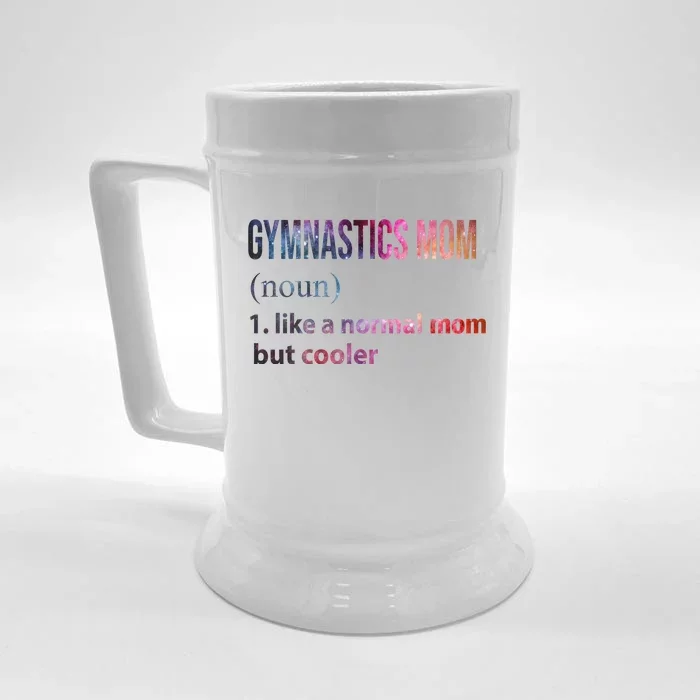 Gymnastics Mom Front & Back Beer Stein