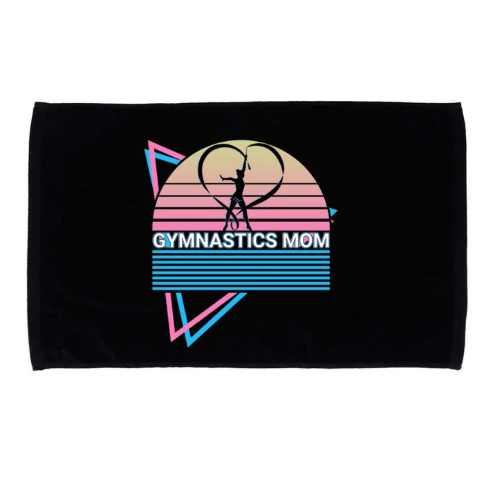 Gymnastics Mom Gymnast Retro Gift Microfiber Hand Towel