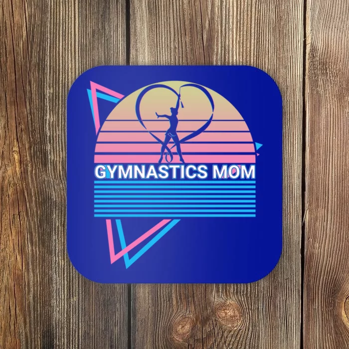 Gymnastics Mom Gymnast Retro Gift Coaster