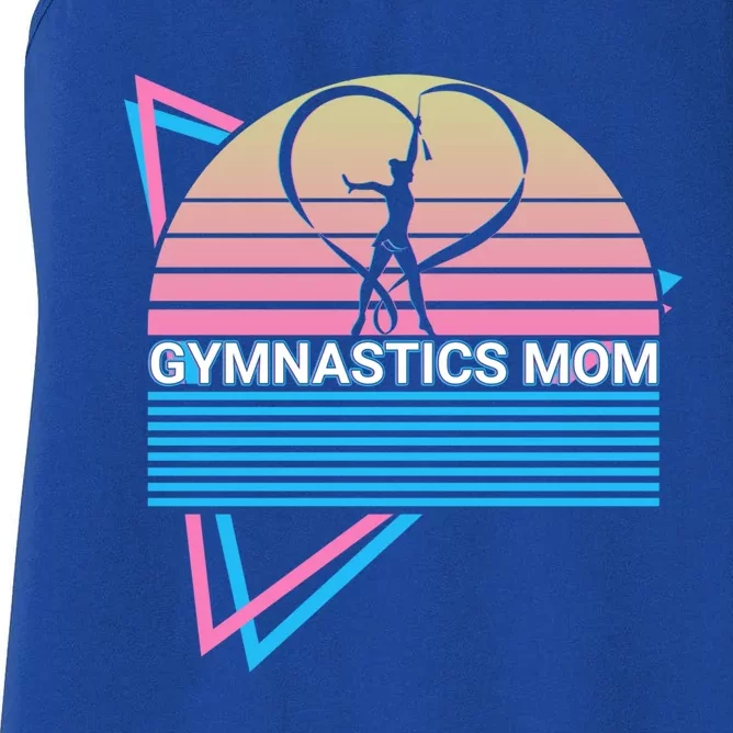 Gymnastics Mom Gymnast Retro Gift Women's Racerback Tank