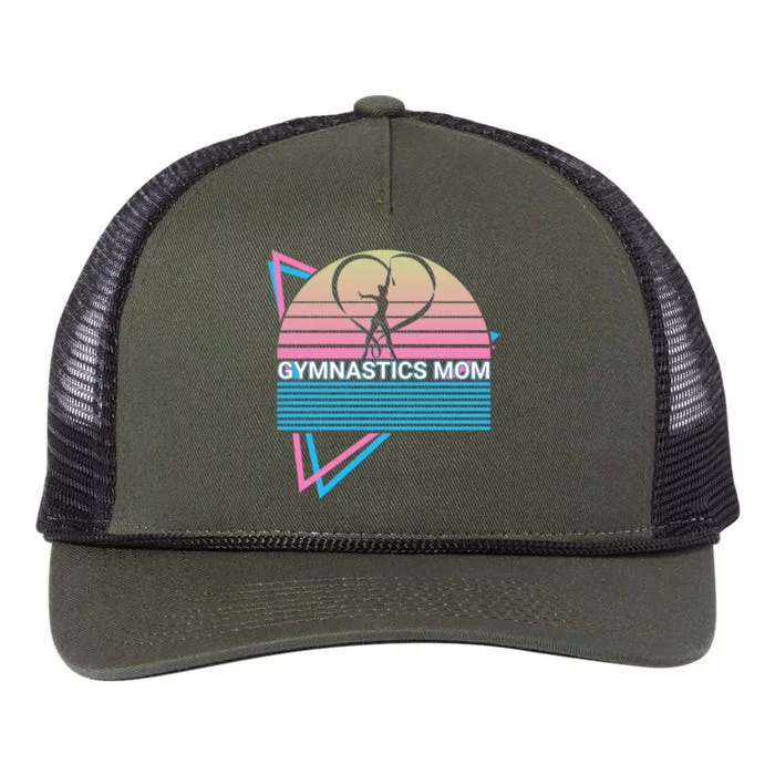 Gymnastics Mom Gymnast Retro Gift Retro Rope Trucker Hat Cap