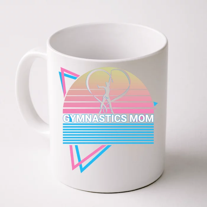 Gymnastics Mom Gymnast Retro Gift Front & Back Coffee Mug