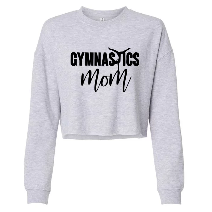 Gymnastics Mom Great Gift Gymnastics Mom Gift Cropped Pullover Crew