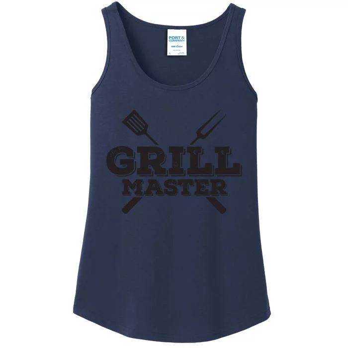 Grill Master Grilling Barbecue BBQ Smoker Graphic Ladies Essential Tank