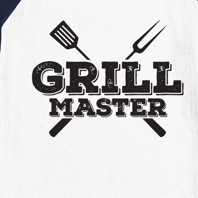 Grill Master Grilling Barbecue BBQ Smoker Graphic Baseball Sleeve Shirt