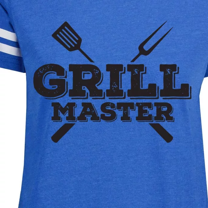 Grill Master Grilling Barbecue BBQ Smoker Graphic Enza Ladies Jersey Football T-Shirt