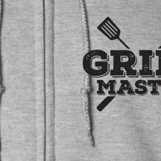 Grill Master Grilling Barbecue BBQ Smoker Graphic Full Zip Hoodie