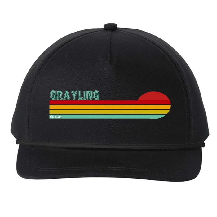 Grayling Michigan Snapback Five-Panel Rope Hat