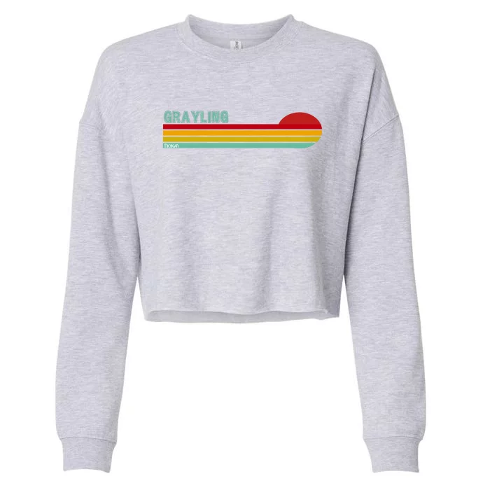 Grayling Michigan Cropped Pullover Crew