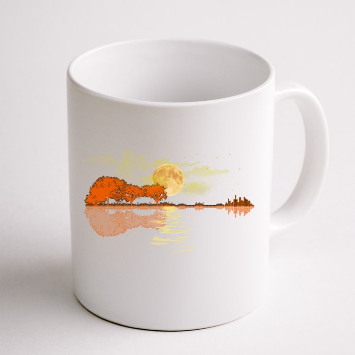 Guitar Meaningful Gift Nature Guitar Lake Shadow Love Front & Back Coffee Mug