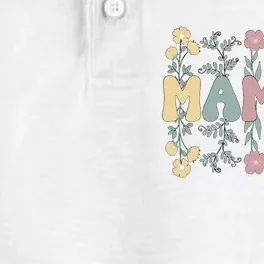 Groovy Mamaw Grandmother Flowers Mamaw Grandma Dry Zone Grid Performance Polo