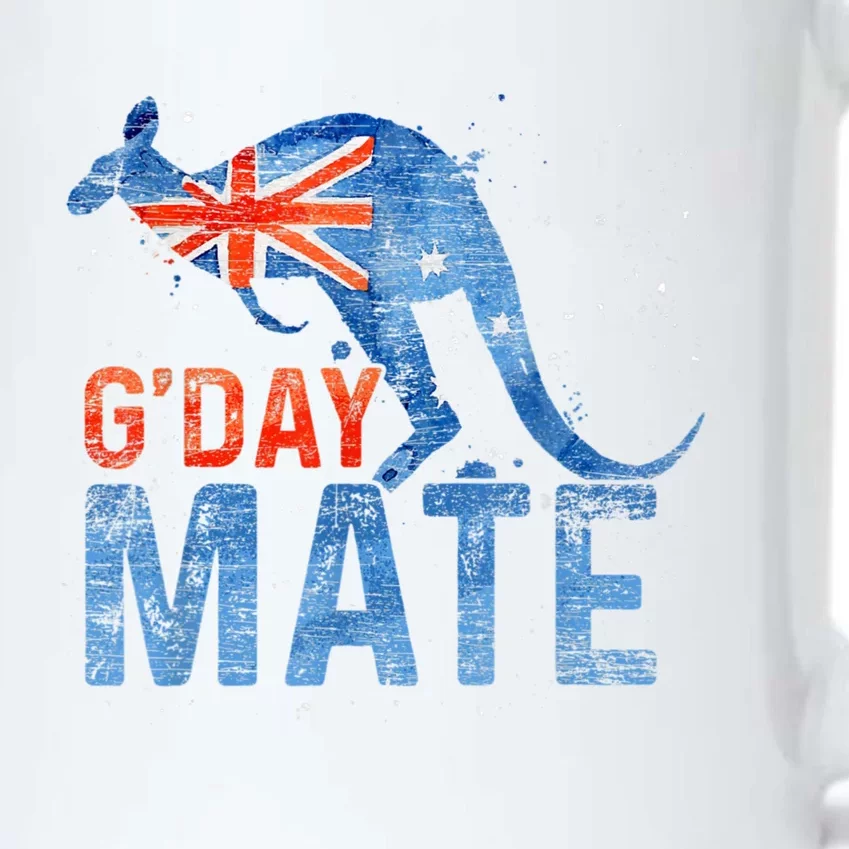 Gday Mate Gift Funny Australia And Kangaroo Gift Black Color Changing Mug