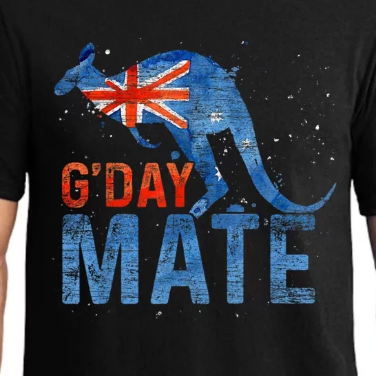 Gday Mate Gift Funny Australia And Kangaroo Gift Pajama Set