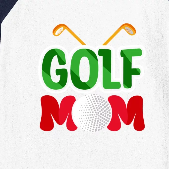 Golf Mom Gift For Mother's Day Baseball Sleeve Shirt