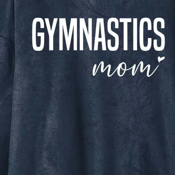 Gymnastics Mom Gymnast Mom Gift Hooded Wearable Blanket